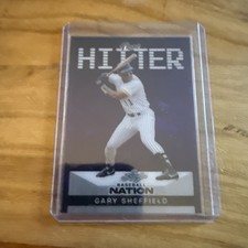 2025 Leaf Baseball Nation Gary Sheffield Pure Hitter Purple #5/8 HOF Watch