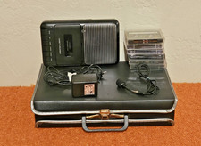 ONN Cassette Recorder, model ONA13AV504 cassettes cord case. Works. Vtg
