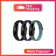 Huamanlou Adjustable Elastic Nylon Sport Bands Compatible with Fitbit Inspire 3/