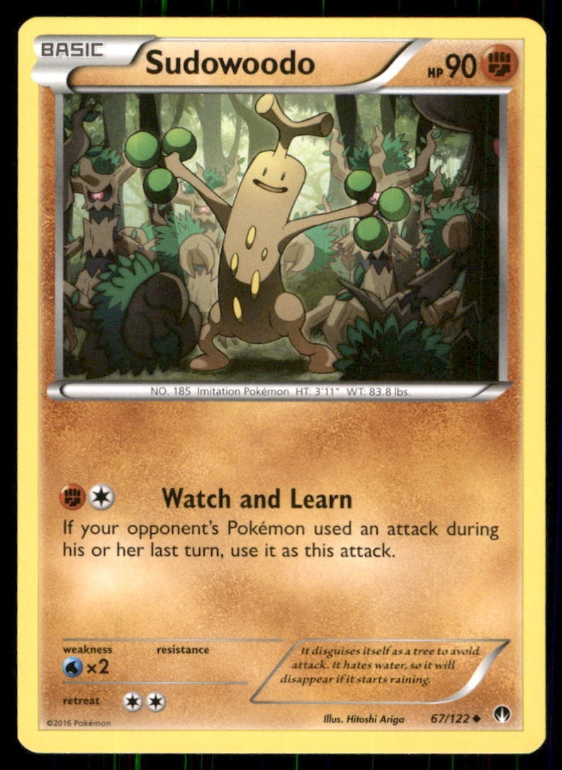  Pokémon TCG Regular Non-holo sudowoodo