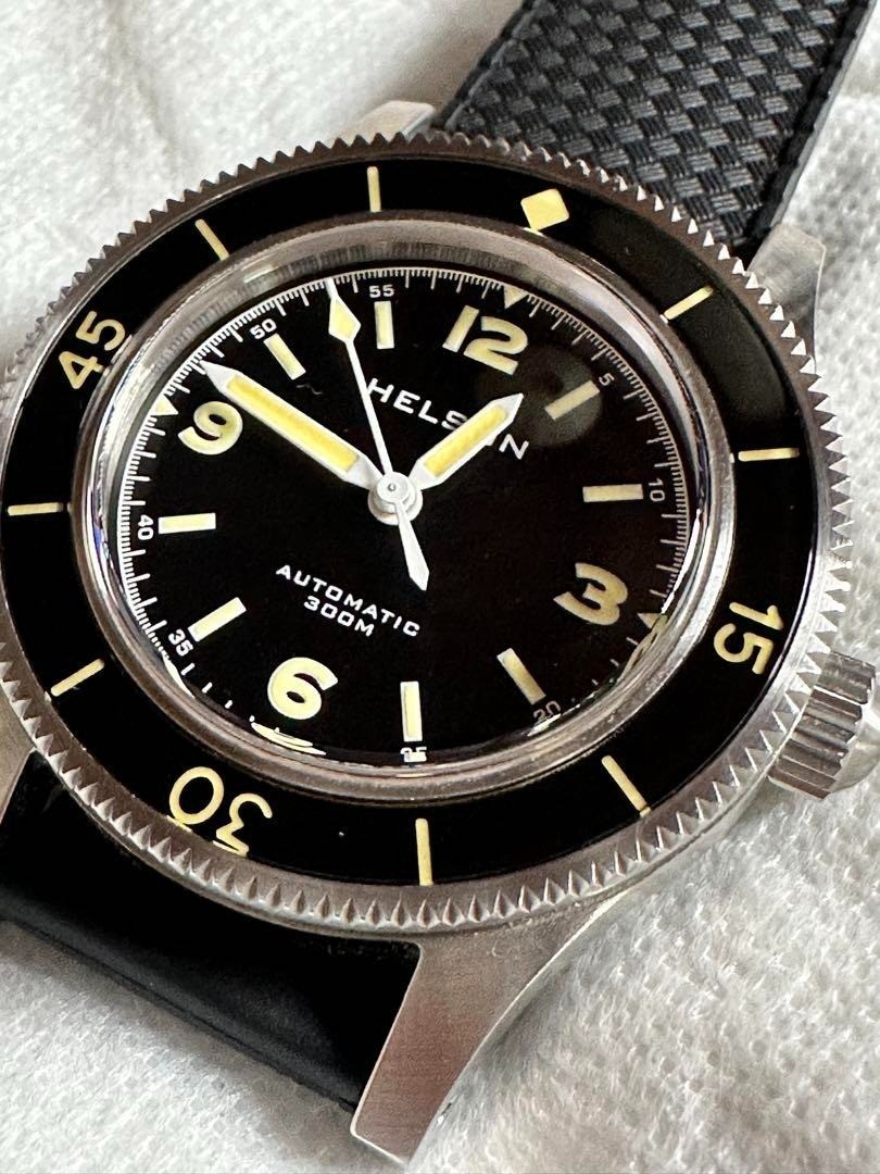 HELSON Skin Diver Watch Miyota 9015 No Date Orange Index 41mm - Main Image