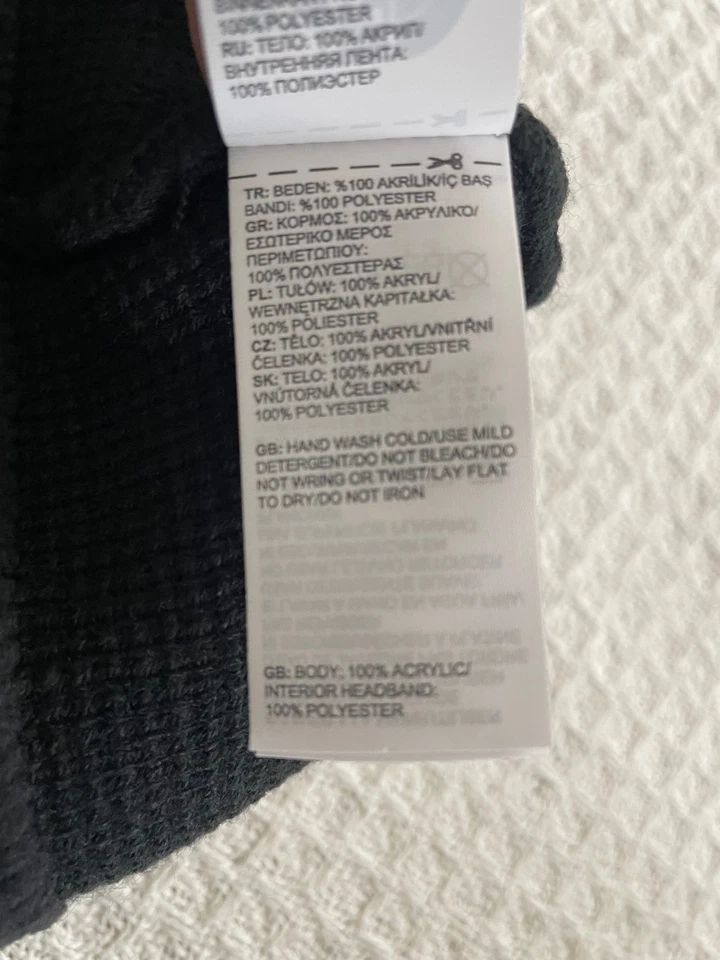 NUEVO CON ETIQUETAS The North Face Juvenil Unisex Bones Gorro Material Reciclado - Negro/Rojo - M Foto 4 de 4