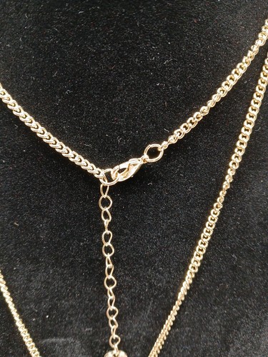 Victoria's Secret Scandalous Long Gold Lock and Key Charms Necklace MSRP $78 - Picture 6 of 11