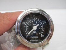Datcon Mechanical Oil Pressure Gauge 100 Psi 0-7 Bar 100189 Heavy Equipment