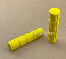 YELLOW FIXIE TRACK BIKE GRIPS FIXED GEAR OLD SCHOOL BMX MTB CRUISER BICYCLE GRIP