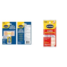 Dr. Scholl's Corn Callus Remover Bundle Liquid 0.33oz 9 Removal Pads Kit
