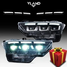 Pair Headlights For 2023-26 Ford Mustang Full LED Projector Headlamps DRL LH RH