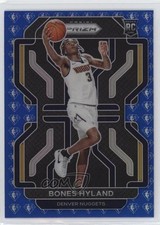 2021-22 Panini Prizm NBA 75th Anniversary Prizm Bones Hyland #302 jg5