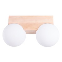 Deckenleuchte Holz G9 Wohnzimmer Esszimmer 29 Cm Lang Deckenlampe Schlafzimmer