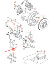 Audi RS6 Avant Quattro C6 Hinterrad Bremsbeläge Satz 4F0698451M NEU ORIGINAL Audi RS6 Avant Quattro C6 Hinterrad Bremsbeläge Satz 4F0698451M NEU ORIGINAL
