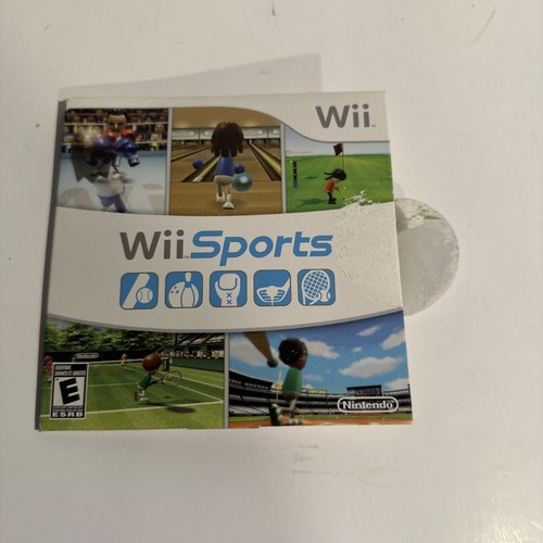 Wii Sports (Nintendo Wii, 2006) Sleeve w.Manual Tested Working Bowling Tennis