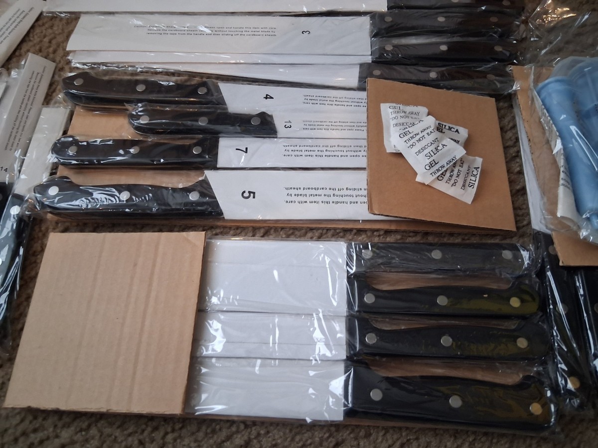 Ronco Showtime 25 Piece Six Star Cutlery Stainless Steel Knife Set