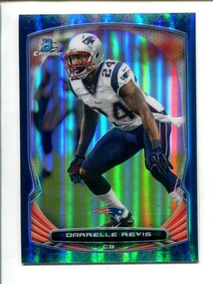 2014 Bowman Chrome Bubbles Refractor #4 - Darrelle Revis /99   HOF