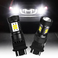 2x AUXITO 3157 4157 LED Reverse Backup Light DRL Bulbs 3000LM 6000K Super Bright