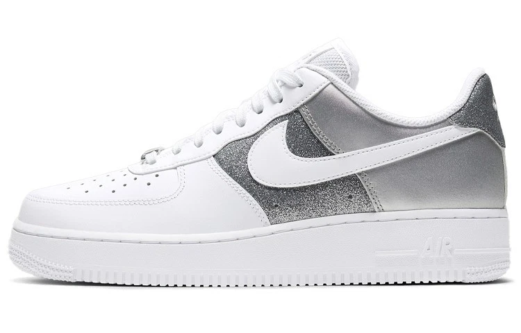 Nike Air Force 1 '07 White Metallic Silver W for sale | eBay