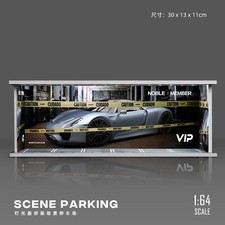 USA 1/64 Miniature Light Cordon Parking Garage Street Scene Model Fit Car Toys