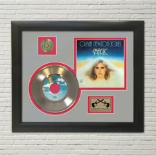 Olivia Newton John Magic Framed Picture Sleeve Gold 45 Record Display M4