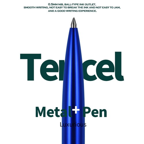 Red Metal Gel Pen, Gel Ink Ballpoint Pen, Black Ink, 0.5mm Retractable Ink Pe... - Picture 8 of 9