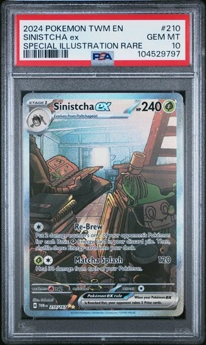 Pokemon Sinistcha Ex 210/167 Twilight Masquerade PSA 10 SIR