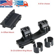 PEPR 25.4 30mm Scope Cantilever Mount/45 Degree Offset 5 Slot Picatinny Adapter