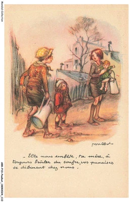 ARRP10-0701-ILLUSTRATEUR - POULBOT - Elle nous embete - ta mere - a toujours - Photo 1/2