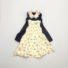 Two Janie and Jack Girls 3T Sleeveless Collared A-Line Floral  Lace Dresses
