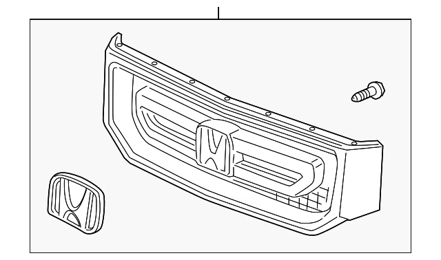 Genuine Honda Grille 71100-SJC-A61ZA - Image 3 of 3