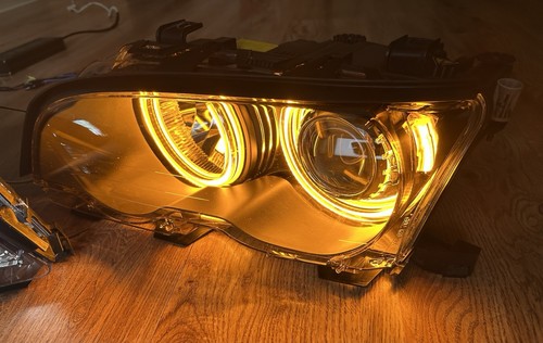 Juego de faros BMW E46 M3 CUPÉ faros Bosch 3.0 ojos de ángel - Imagen 14 de 21