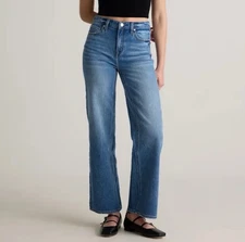 Quince Women Bella Stretch Relaxed Straight Jeans 28/28" inseam