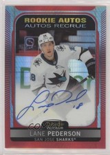 2021-22 O-Pee-Chee Platinum Rookie Red Prism 31/60 Lane Pederson #R-LP Auto 16fy