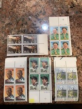 MNH Lot of 10 Plate blocks 25c FREE SHIPPING