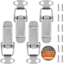 4Pcs Spring Loaded Toggle Latch, 2.3", Stainless Steel  Toggle Latch Catch