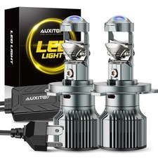 H4 9003 HB2 LED Headlight Bulbs Hi/Low 3900 LM 6500K White Light Silver For Car