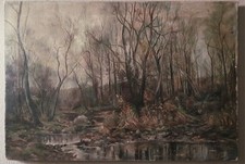 Hugh Bolton Jones Original Antique Hudson River School Landscape Oil Painting