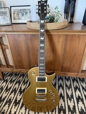 Rare! Near Mint Vintage ESP LTD EC400AT Metallic Gold Arched Top w/ Case