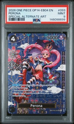 2026 ONE PIECE OP14-EB04-THE AZURE SEA'S SEVEN #093 PERONA PSA 9