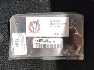 Kraft/Tech license plate bracket, 3/4'' axle mount vertical