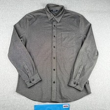 Ben Sherman Shirt Large Gray Pocket Casual Button Up Long Sleeve Mens