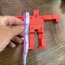 Cube Bot Wooden Puzzle Fidget Toy Pose And Play ADHD Help Bends Moves Figure