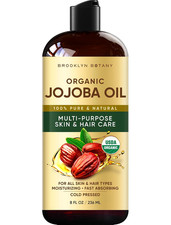 USDA Organic Jojoba Oil 8 fl. oz 100 Pure Natural for Skin, Face,