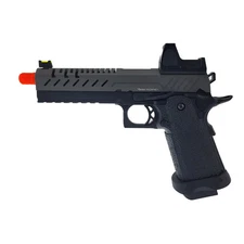 Vorsk Hi-Capa Pistol 5.1 GBB Red Dot Sight Full Metal Black Grey