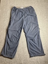 VTG Billabong Cargo Pants Mens 36 Blue Navy Paratrooper Utility Baggy Rare Y2K