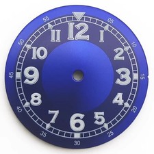 30mm Sea Blue Numberal Watch Dial Fit for NH35 NH36 8215 2813 Movement No Lume
