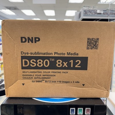 DNP DS80 8x12'' Print Kit DS80PK810 Dye-Sublimation Photo Media Color - Case of 2