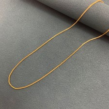 Collar de caja de 2 mm enchapado en oro joyería venta caliente accesorios