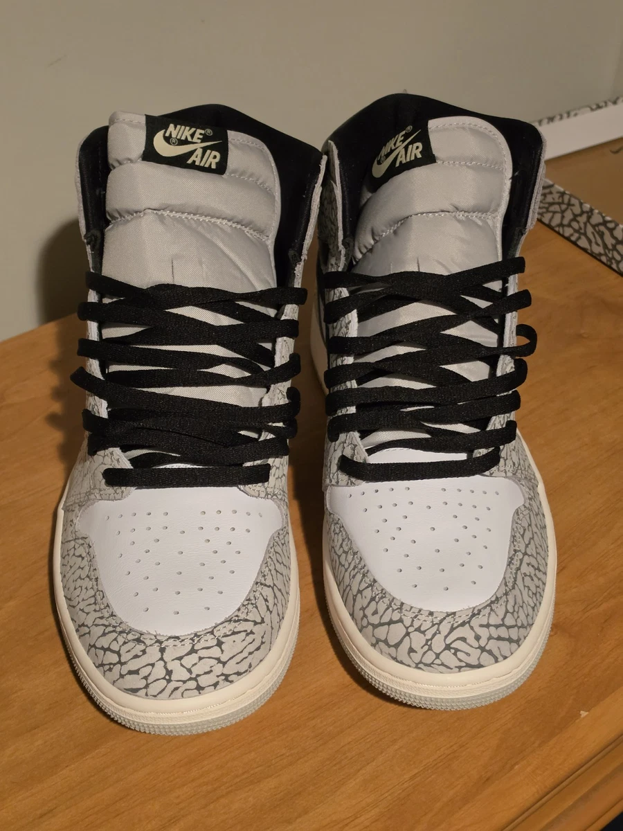 Preços baixos em Jordan 1 Retro OG High White Cement | eBay