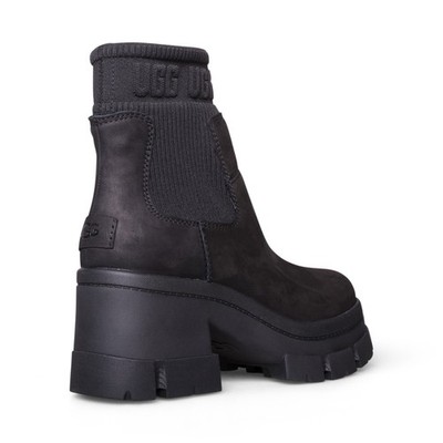 UGG BROOKLYN CHELSEA BLACK LEATHER WATERPROOF WOMEN'S BOOTS