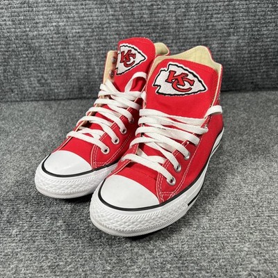 Kansas City Chiefs Shoes Womens Red NFL Football Converse All Star