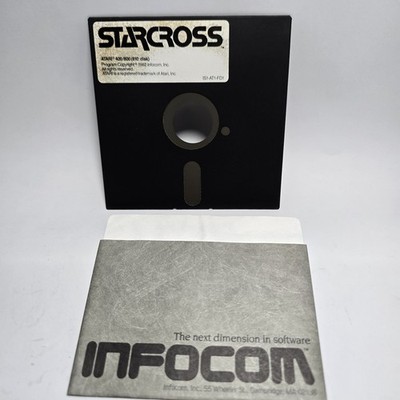 Starcross Infocom Atari Vintage 5.25 Adventure Game Disk Untested