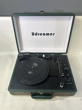 Udreamer R609, 3-Speed Turntable Record Player w/Speakers, USB, Bluetooth, Aux